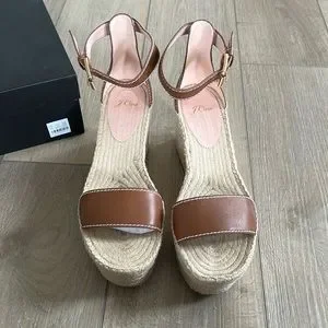 Crew Shoes J Crew Platform Espadrille Sandal Size Poshmark